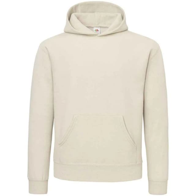 Fruit Of The Loom Fruit of the Loom Men Cotton Hoodie in Light Brown Size: Small Light Brown S Male 5063693918545