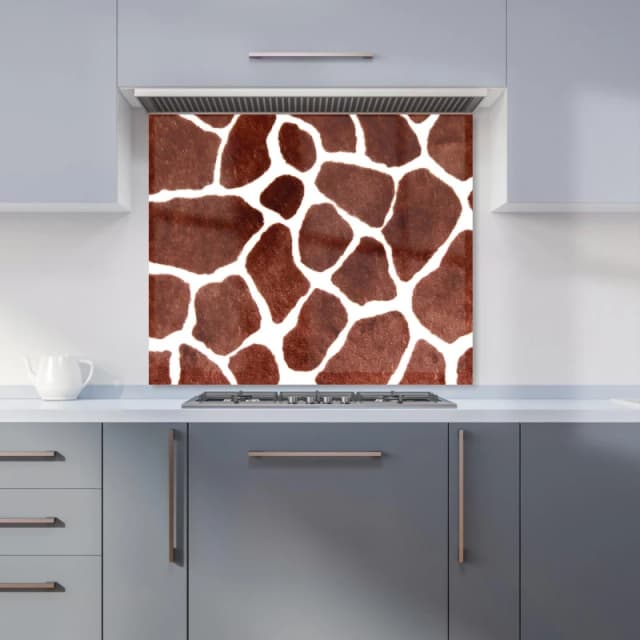 Warren Reed - Designer Tulips Kitchen Splashback in Brown Size: 900mm x 650mm Brown Unisex 900mm x 650mm
