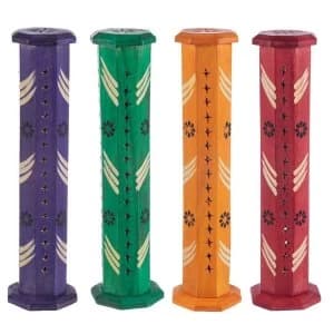 Mango Wood (1 Random Supplied) Incense Burner Tower