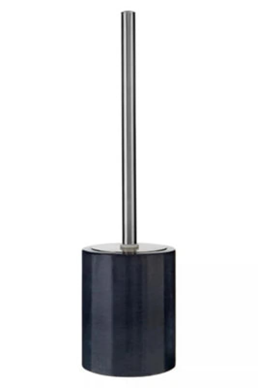 Orsina Dark Grey Toilet Brush, Marble Effect Lavatory Brush, Bathroom Toilet Scrubber Brush For Modern Interiors
