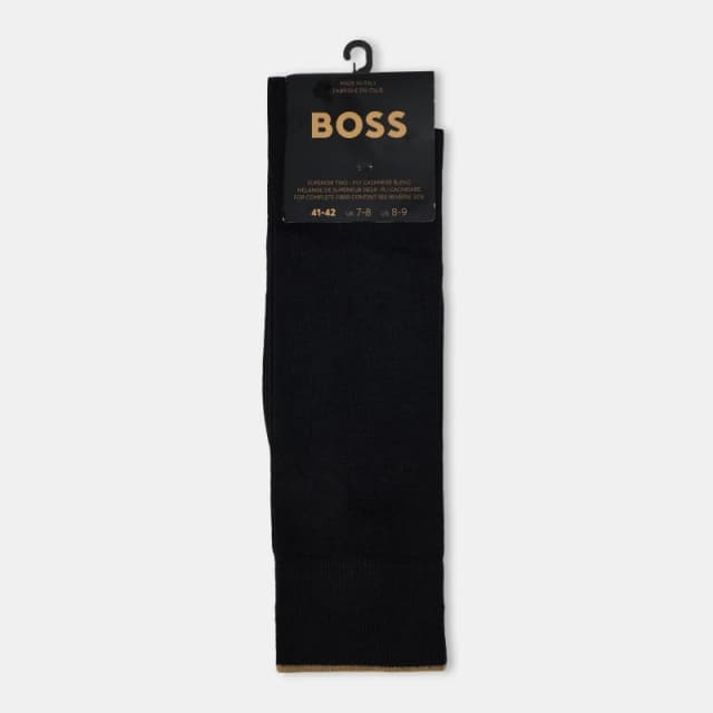 Boss Mens Cashmere Crew Socks Black male 7.0T
