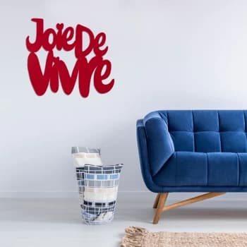 Joie De Vivre - Red Red Decorative Wooden Wall Accessory