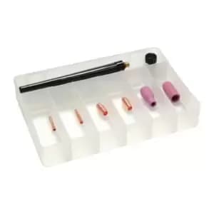 Ensemble daccessoires TIG 10 pieces dans boite en plastique WE 24mm A.BINZEL