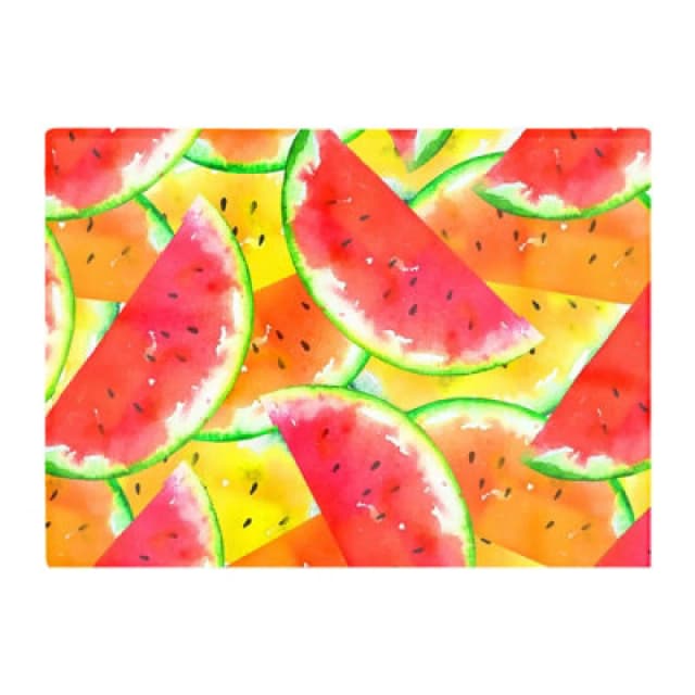 Warren Reed Designer Melon Print Glass Chopping Board