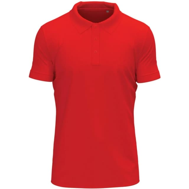 Stedman Stedman Men Stretch Polo Shirt in Red Size: Small Red S Male 5063703705967