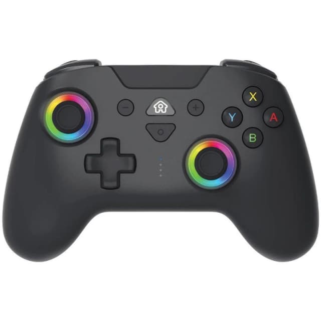 Subsonic - Wireless controller for Switch and Switch Oled - Gamepad bluetooth controller with LED vibrations ant 6 axis gyro - Black