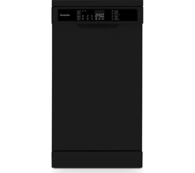 Montpellier MDWD1064BK Slimline Dishwasher - Black 5060617985157