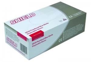 Shield Blue Pp Nitrile Gloves L Pk100