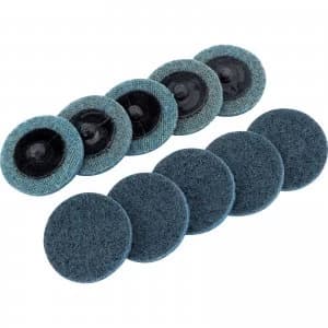 Draper Polycarbide Abrasive Pad Disc 50mm 50mm Fine Pack of 10