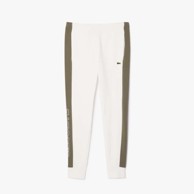 Lacoste Colour Block Sweatpants Cream male XS