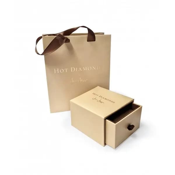 Hot Diamonds HD X Jj Heart Ring - Black Onyx Gold VZB0Z Female L,M,S,XL,XS