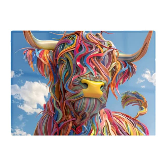 Warren Reed Designer Twisted Colors Of The Bull Chopping Board