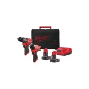 M12FPP2A-602X M12 fuel Twin Pack With 2 x 6.0Ah Batteries - Milwaukee