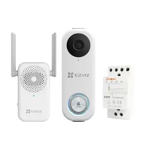 EZVIZ DB1C Smart Video Doorbell with Chime & Transformer Kit