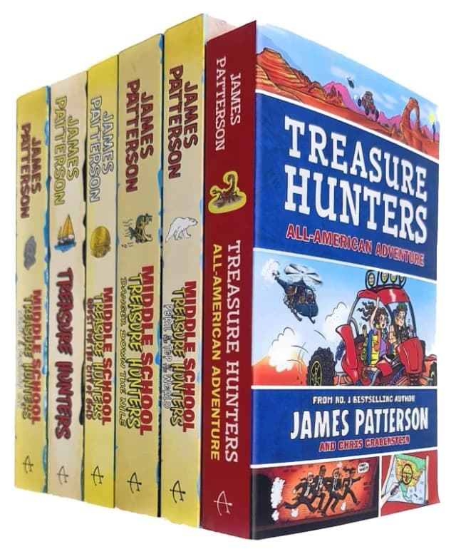 Treasure Hunters Middle School Series 1-6 Books Collection Set By James Patterson NEW James Patterson Books