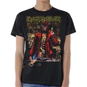 Iron Maiden - Stranger Sepia Unisex Large T-Shirt - Black