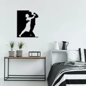 Tango Black Decorative Metal Wall Accessory