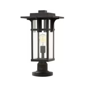 Outdoor IP44 1 Bulb Wall Ground Pedestal Light Oil Rubbed Bronze LED E27 100W