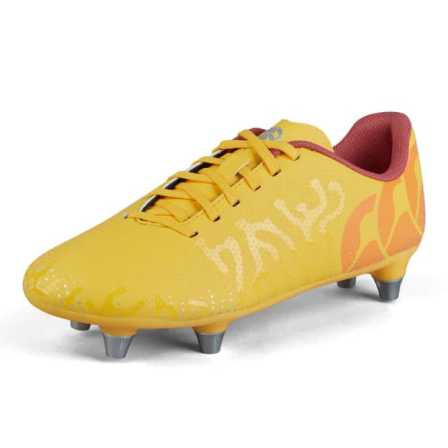Canterbury Speed Team Junior Soft Ground Rugby Boots - Yellow Yellow 3