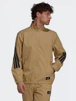 adidas Sportswear Future Icons Woven Track Top, Beige Size M Men