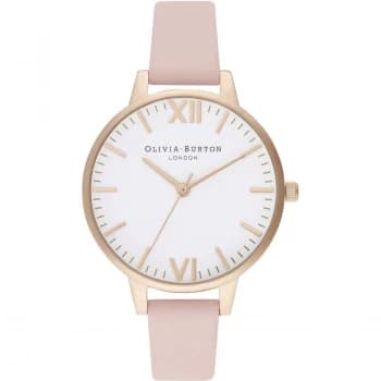 Ladies Olivia Burton Timeless Dusty Pink & Pale Gold Watch