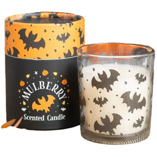 Something Different Something Different Mulberry Bats Scented Candle in White White One Size Unisex 5063806045052