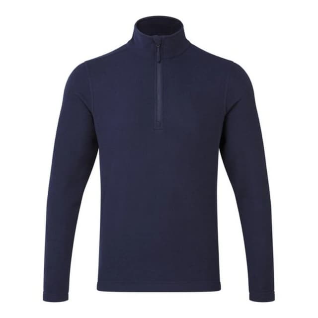 Premier Premier Men Recyclight Quarter Zip Fleece Top in Navy Size: X-Small Navy XS Male 5063425828890