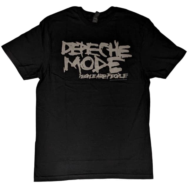 Depeche Mode Depeche Mode Men People Are People T-Shirt in Black Size: Small Black S Male 5063300373941