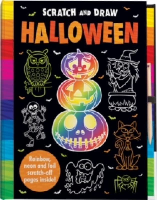 Scratch and Draw Halloween - Scratch Art Activity Book Hardback