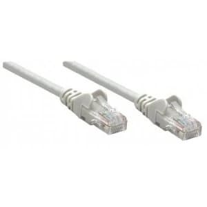 Intellinet Network Patch Cable Cat6 50m Grey Copper S/FTP LSOH / LSZH PVC RJ45 Gold Plated Contacts Snagless Booted Polybag