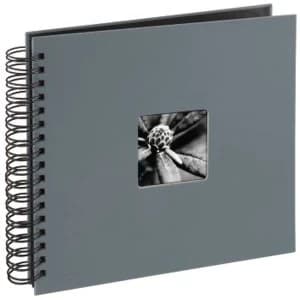 Hama Fine Art Spiralbound Album, 28 x 24 cm, 50 Black pages, grey