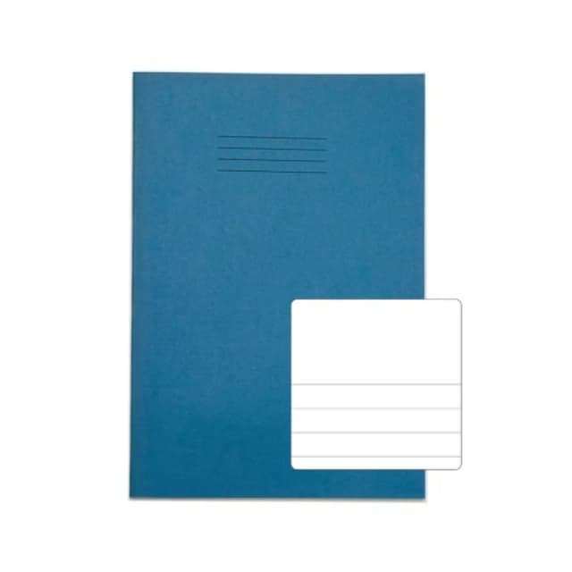 Rhino A4+ Exercise Book 48 Page TBF12 Light Blue (50 Pack) VDU048-400-6