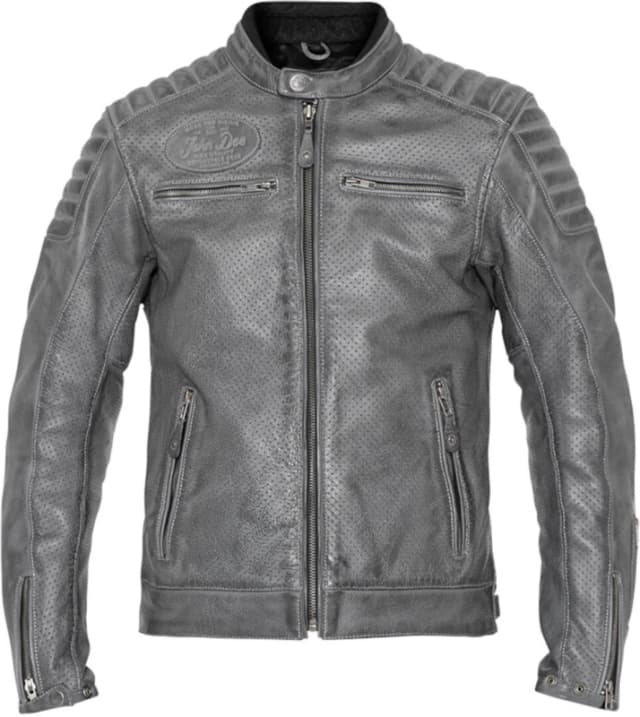 John Doe Leather Jacket Storm Gray Size S