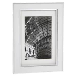 White & Silver Frame 4x6