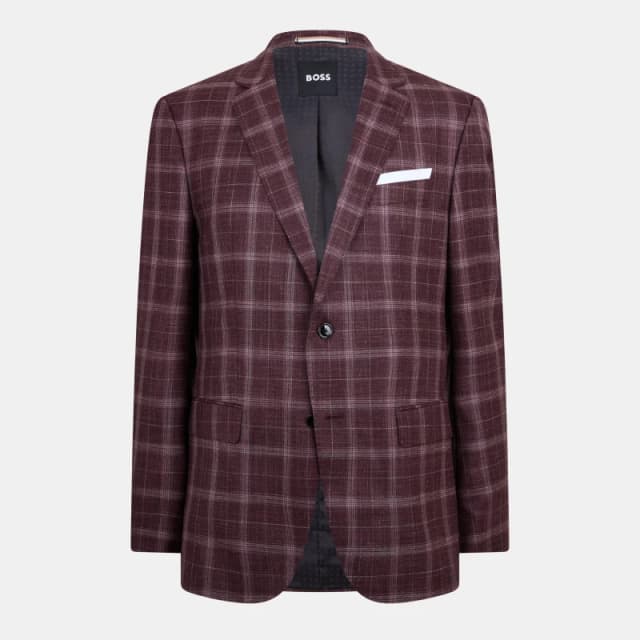 Boss Mens H Hutson Formal Jacket Open Red male 36 (46)