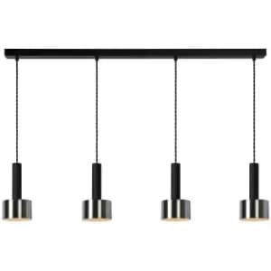 Lucide TEUN - Bar Pendant Light - 4xE27 - Black