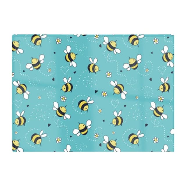 Warren Reed Designer Hand Drawn Busy Bees Glass Chopping Board