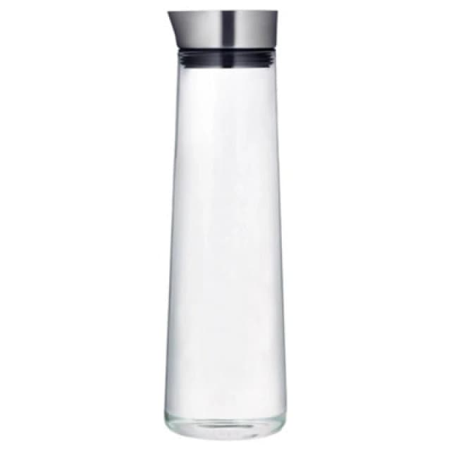 Blomus Acqua Water Carafe 1 Litre With Stainless Steel Lid - Transparent