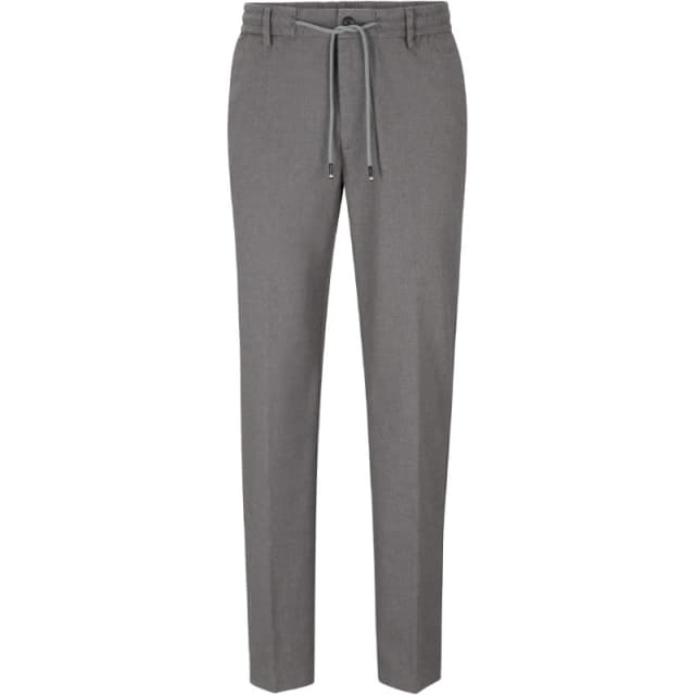 Boss Mens Kane Ds Straight Leg Trousers Silver male 30W R