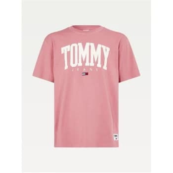 Tommy Jeans Collegiate T Shirt - Moss Rose