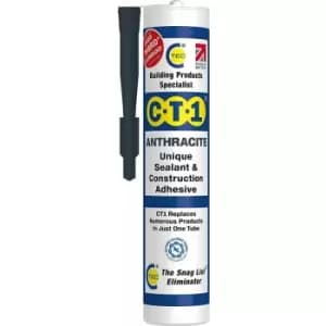 Anthracite - Building Sealant & Adhesive Snag Tube for Virtually Any Material (1) - CT1