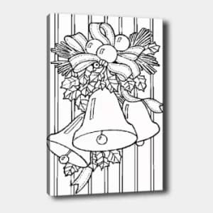 MANDALA65 White Black Decorative Canvas Painting