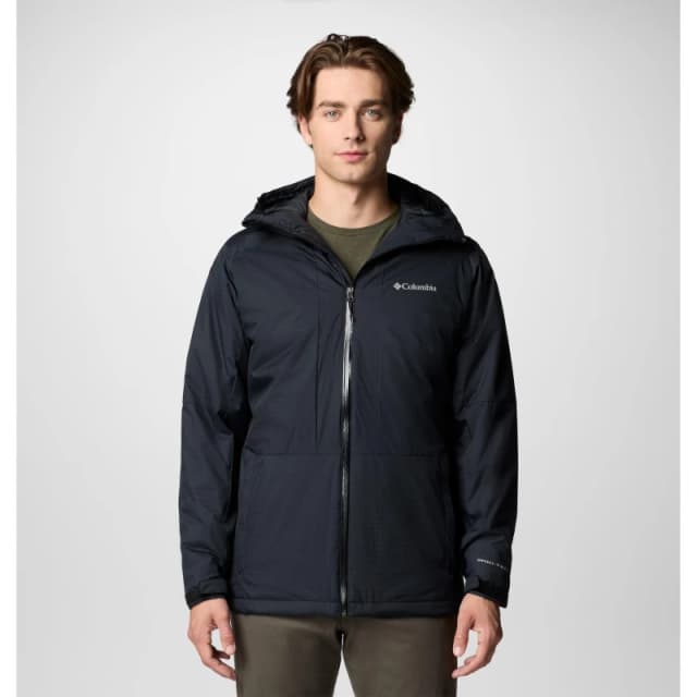 Columbia Mens Point Park Waterproof Thermal-Reflective Insulated Puffer Jacket Black male Small