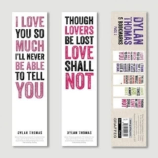 Dylan Thomas Bookmarks Pack 2 Other merchandise