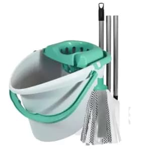 Charles Bentley Brights Mop & Bucket Set - Mint Green