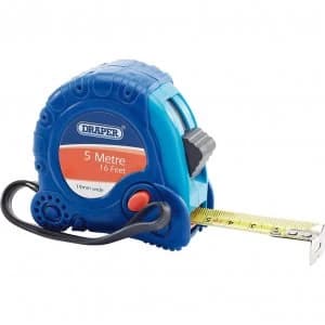Draper Soft Grip Tape Measure Imperial & Metric 16ft / 5m 19mm