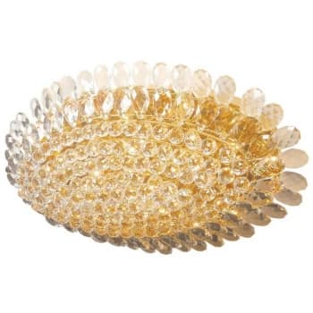 Linea Verdace Royal Glass & Crystal Ceiling Light Gold