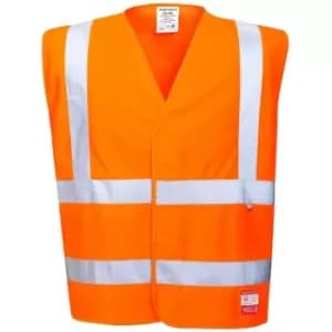 Portwest - FR71ORRL/XL - sz L - XL Hi-Vis Anti Static Vest - Flame Resistant - Orange - Orange