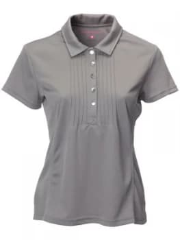 Swing Out Sister Mariah Pique Cap Sleeve Shirt Grey