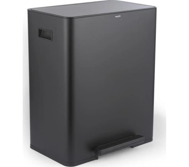 SALTER BW14807B 60-litre Rectangular Bin - Black 5054061633313